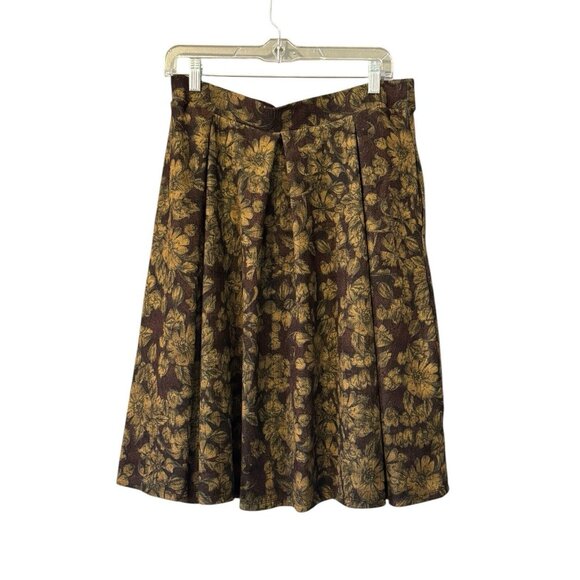 LuLaRoe Skirt Women's Size L Colorful Floral Elastic Waist Stretch Career Office - Picture 1 of 11